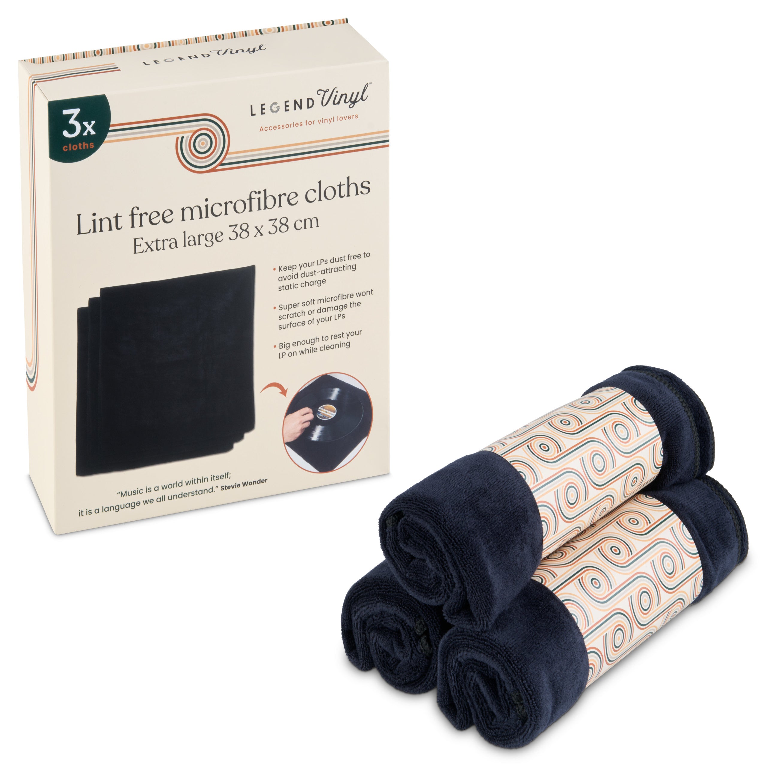 Pack Of 3 Microfibre Cloths