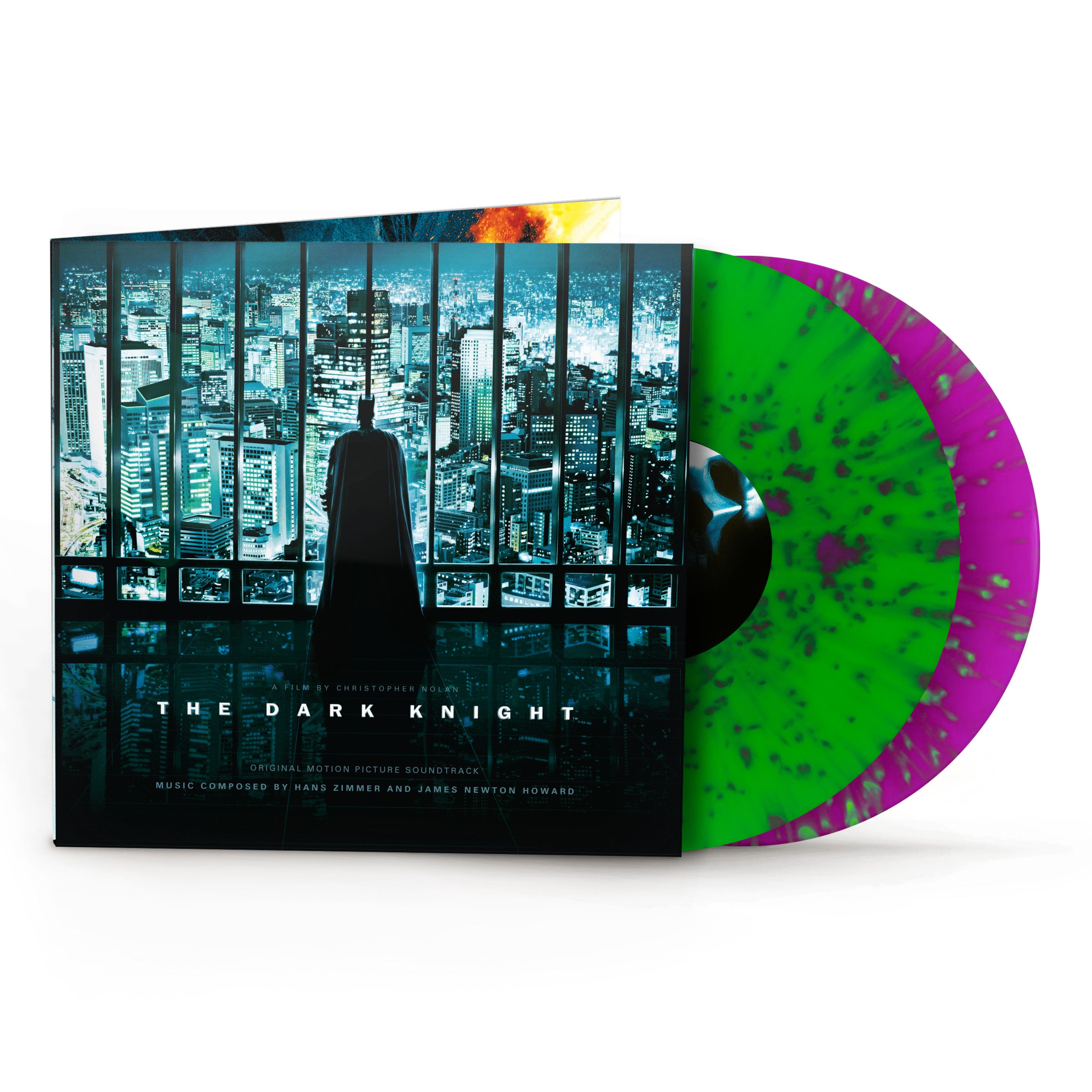 Hans Zimmer & James Newton Howard - The Dark Knight (Original Motion Picture Soundtrack) (Neon Splatter Vinyl)