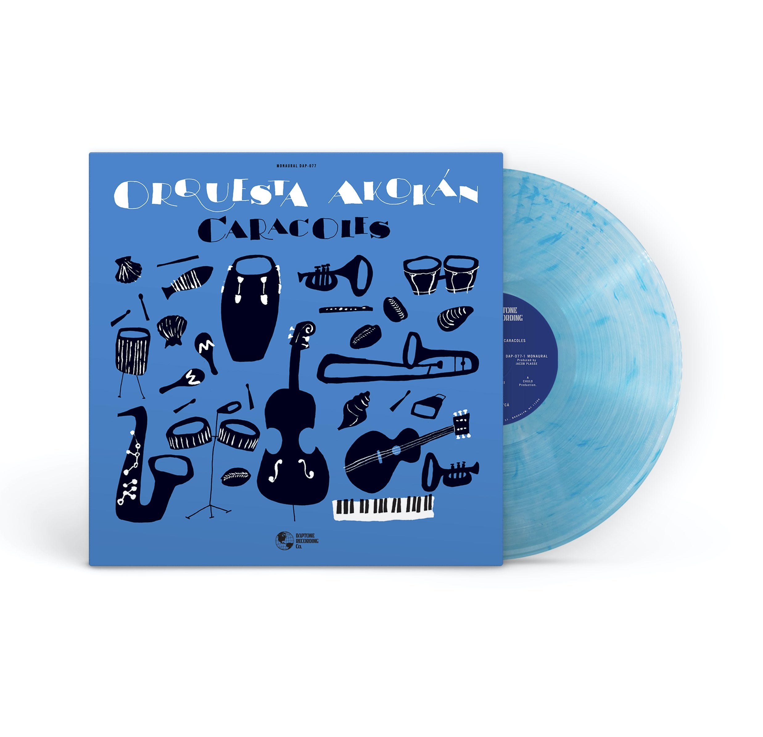 Orquesta Akokán - Caracoles (Blue Vinyl)
