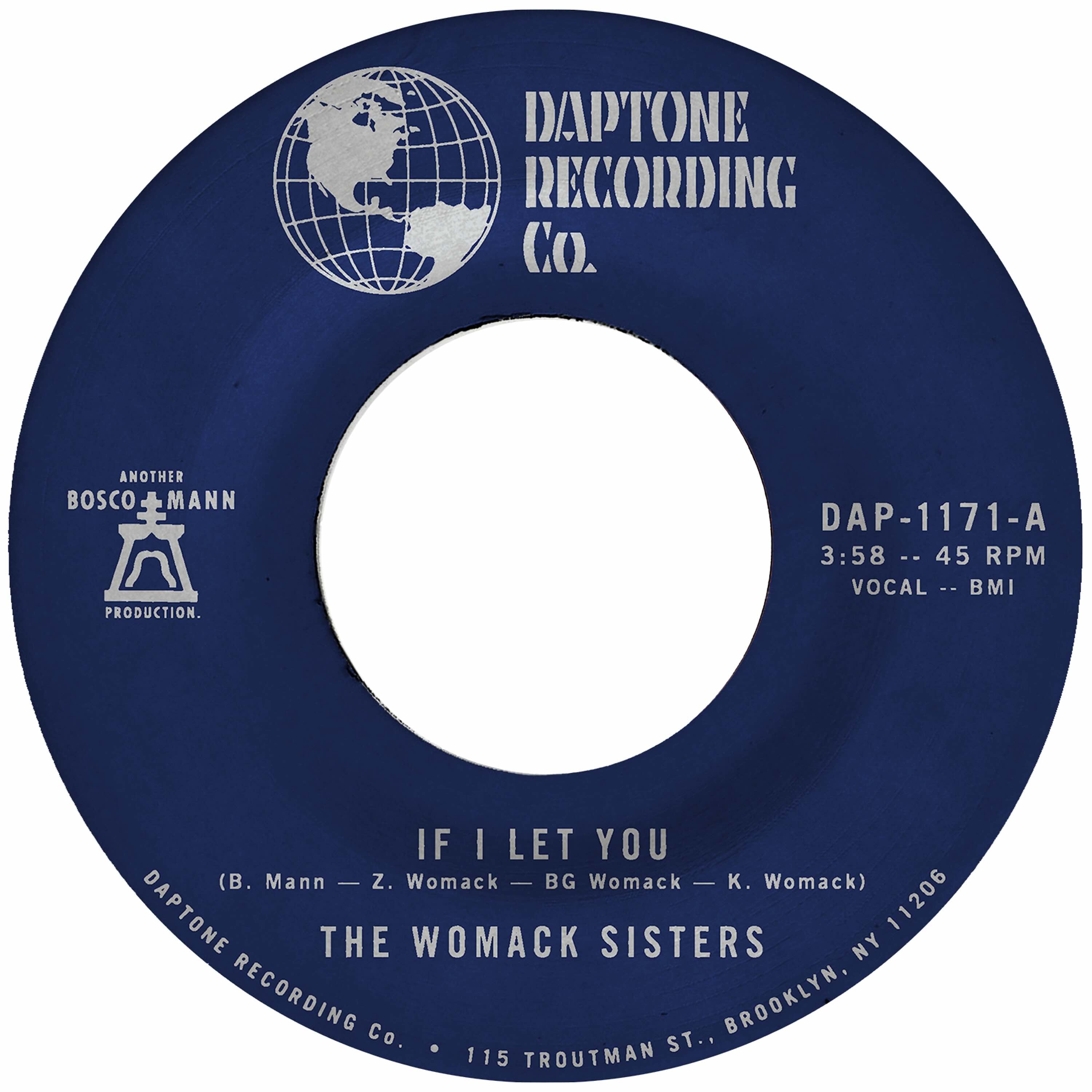 The Womack Sisters - If I Let You b/w Instrumental (7")