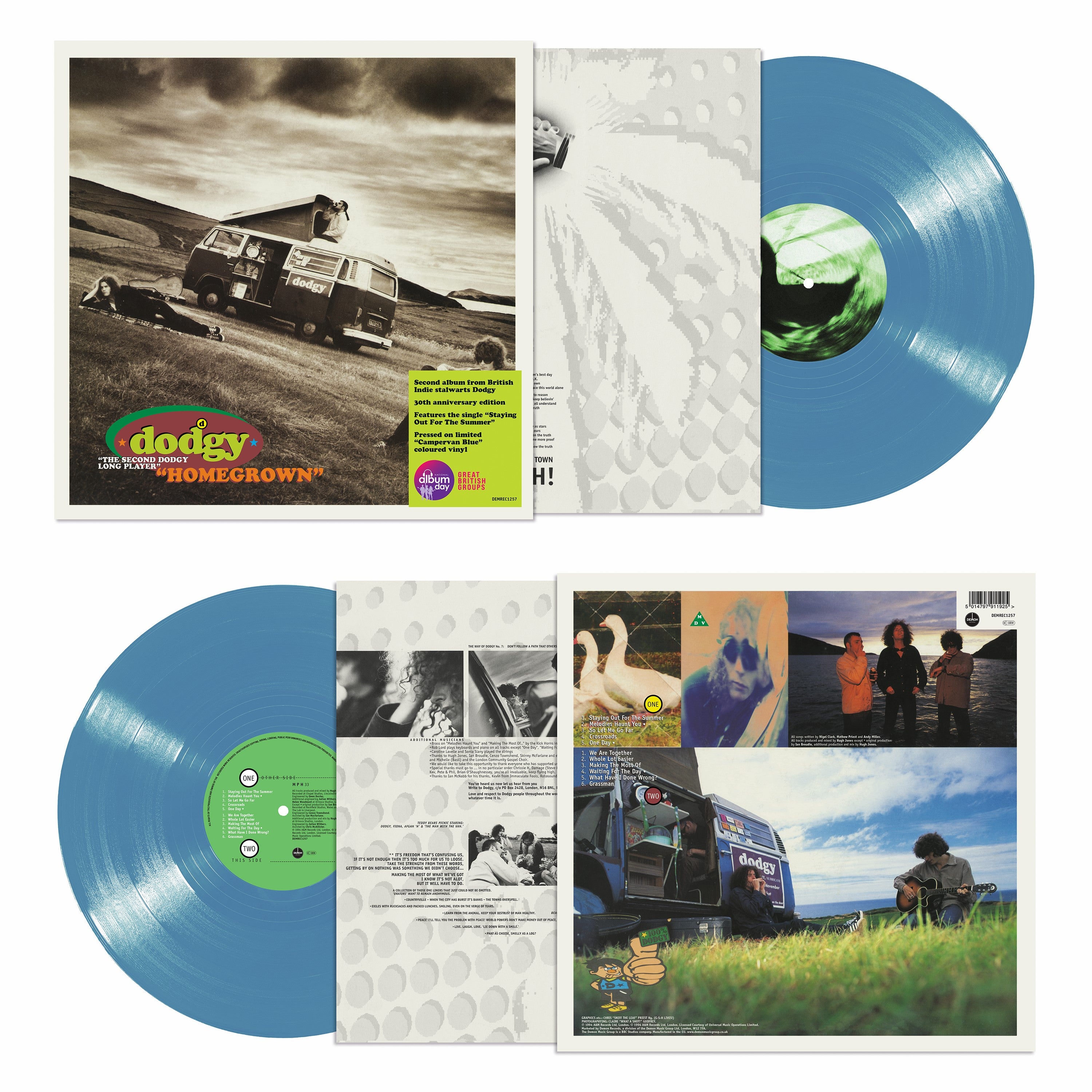 Dodgy - Homegrown  (30th Anniversary 'Campervan blue' Vinyl)