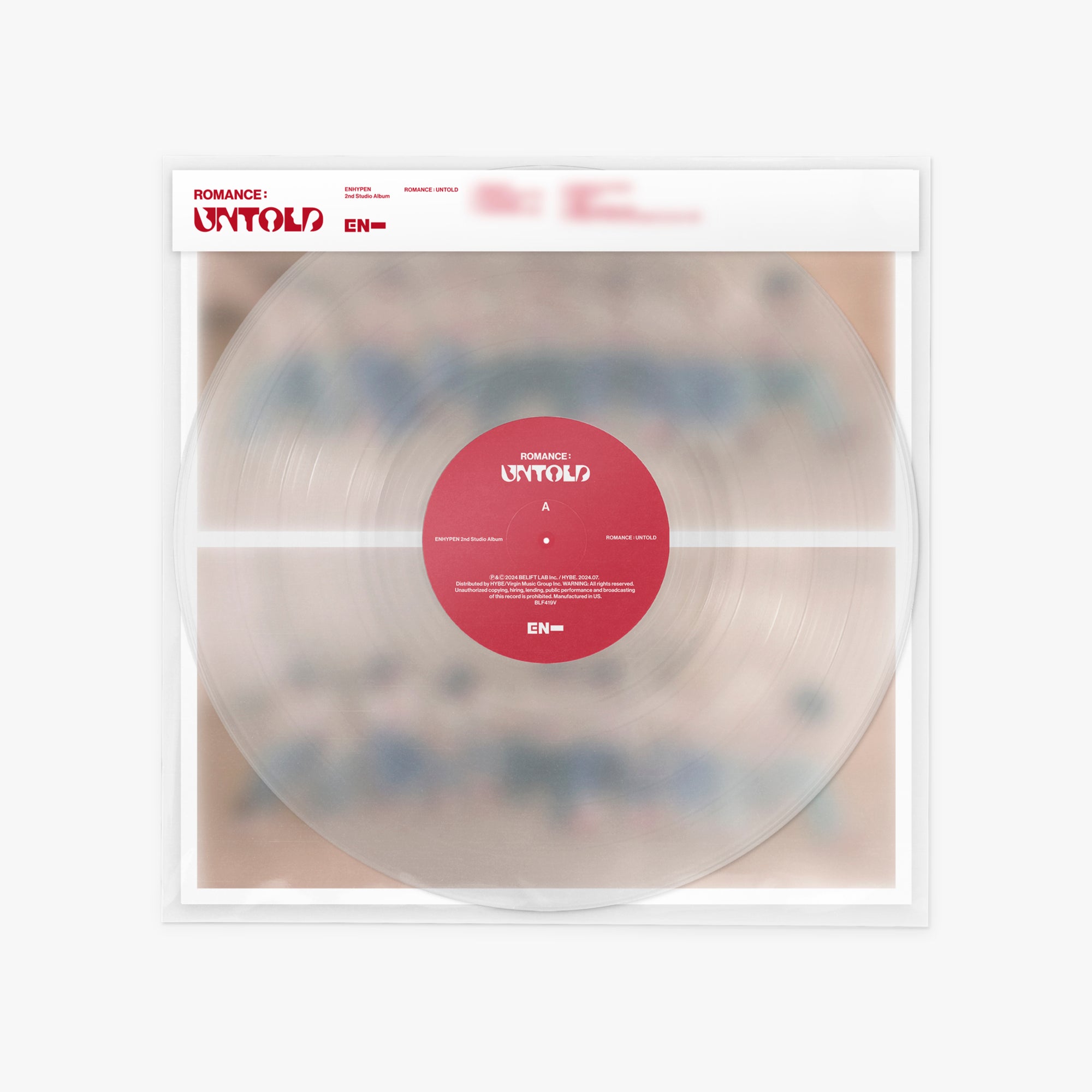 ENHYPEN - ROMANCE : UNTOLD (Clear Vinyl)