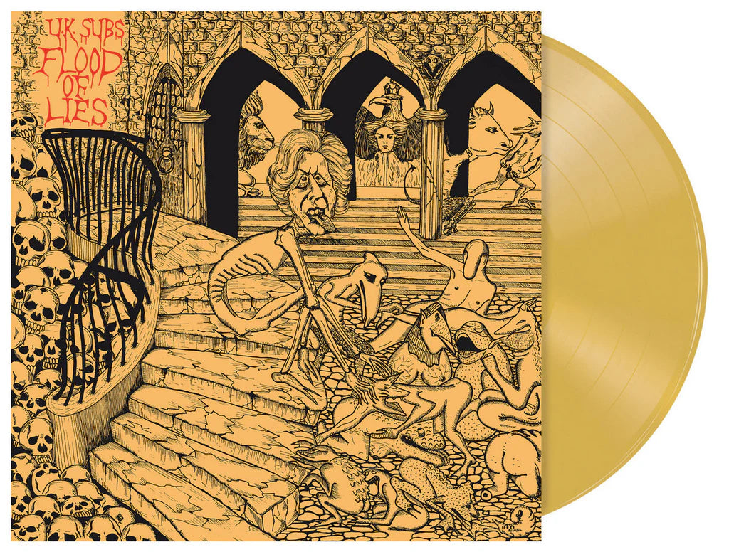 UK SUBS - Flood Of Lies (Transparent Yellow Ochre Vinyl)