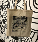 Sticky Black Tarmac Tote Bag (2023 .com variant)