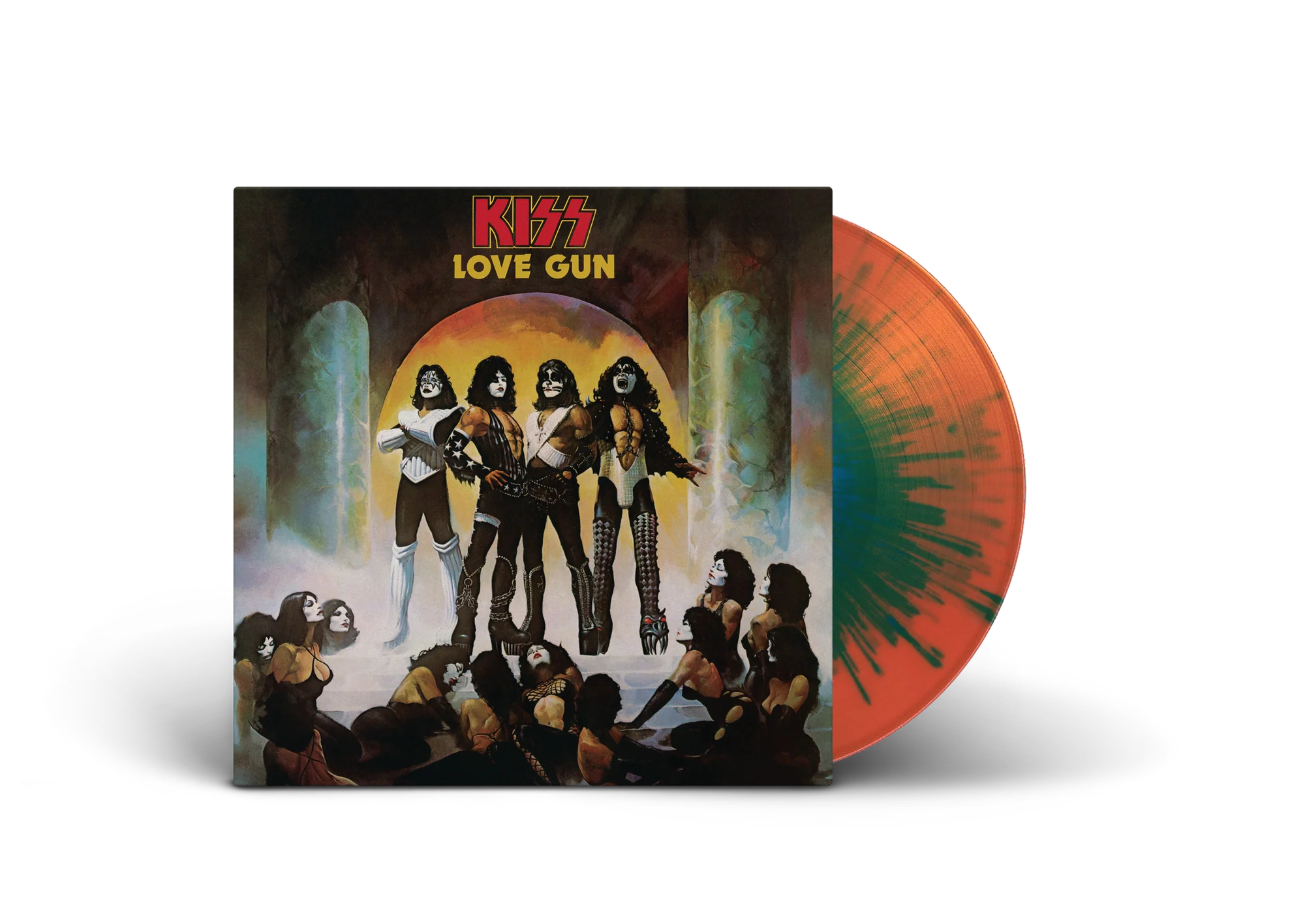 KISS – Love Gun (Tangerine/Aqua Splatter Vinyl)