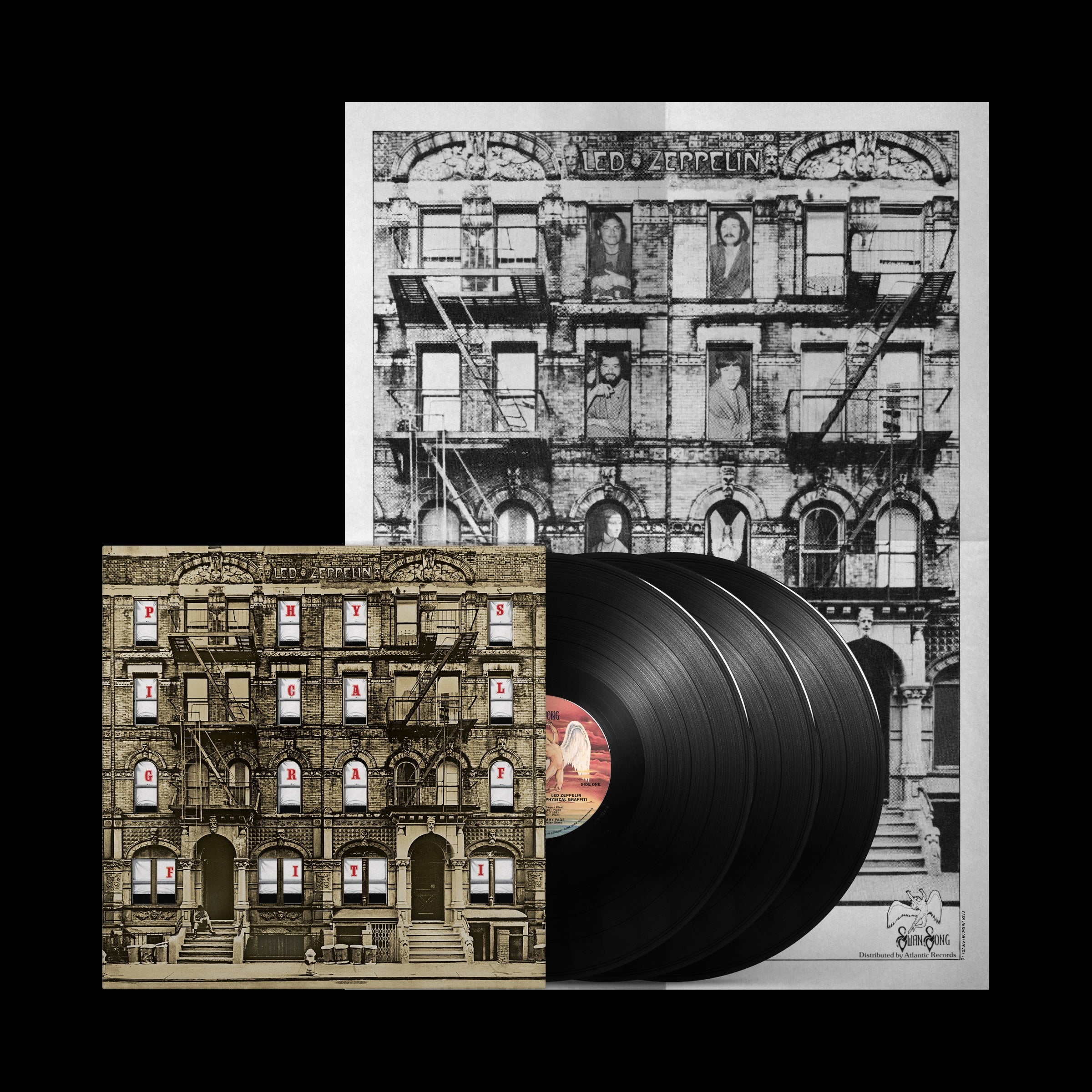Led Zeppelin – Physical Graffiti 50th Anniversary Deluxe Edition (3LP 180g Black Vinyl + Poster)