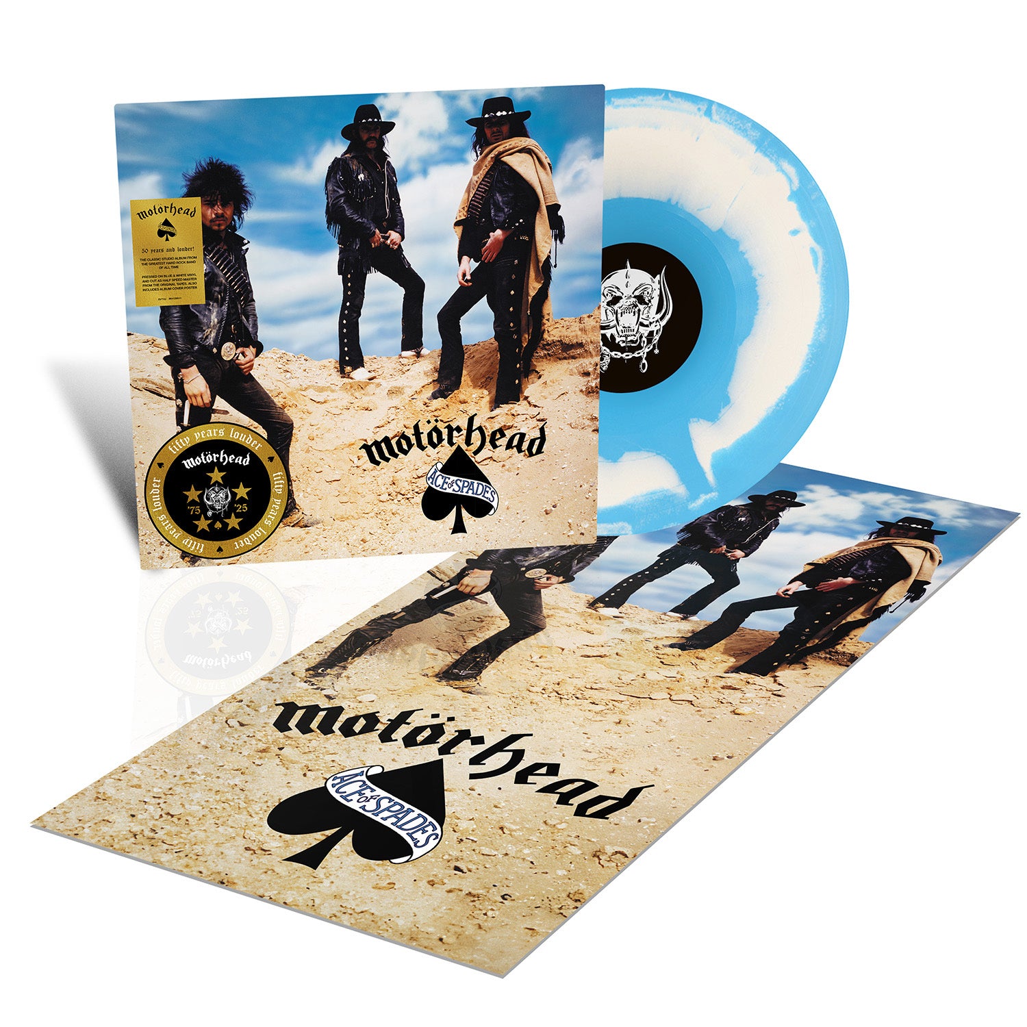 Motorhead - Ace Of Spades (50th Anniversary Blue & White Vinyl + Poster)