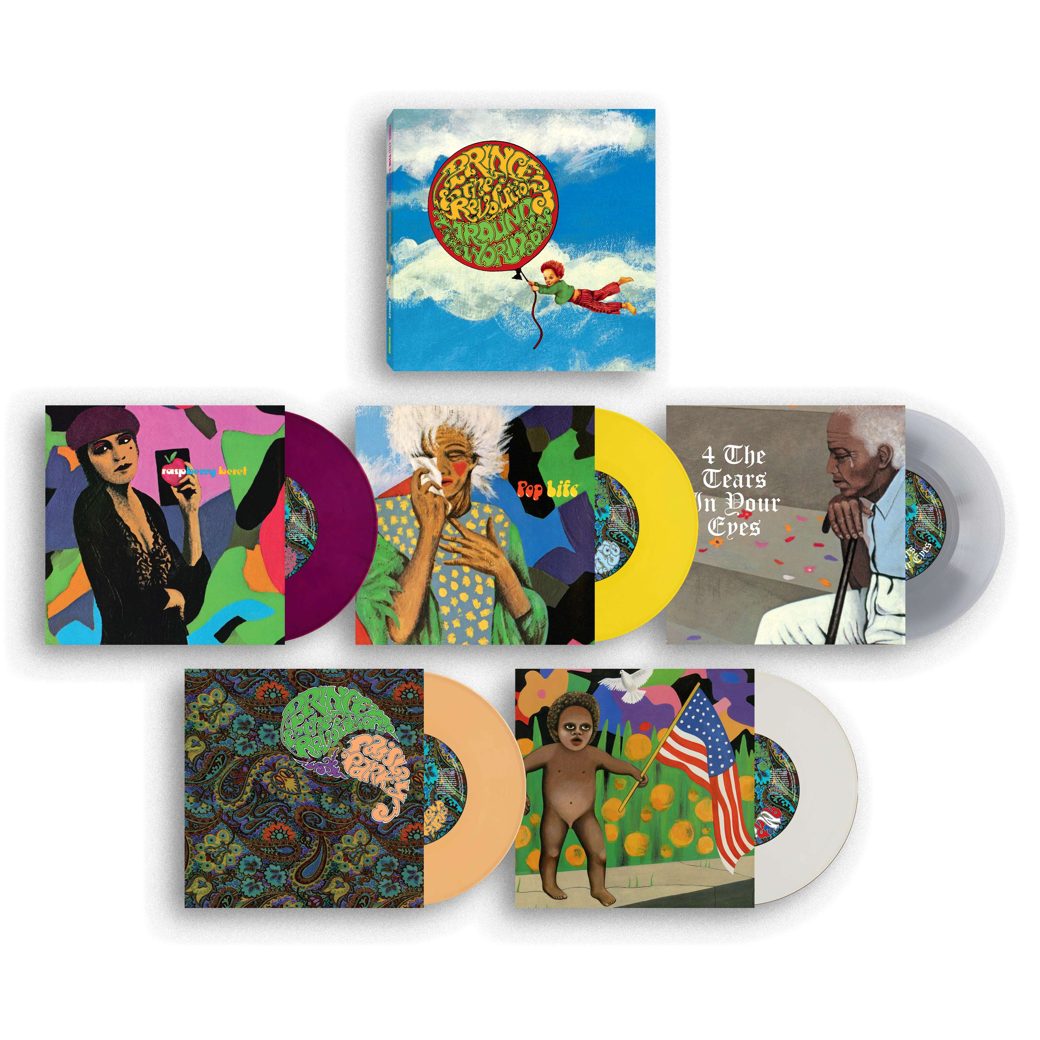 Prince & The Revolution – Around The World In A Day – The Singles Collection (5×7” Coloured Vinyl Box Set) | RSD Black Friday 2025
