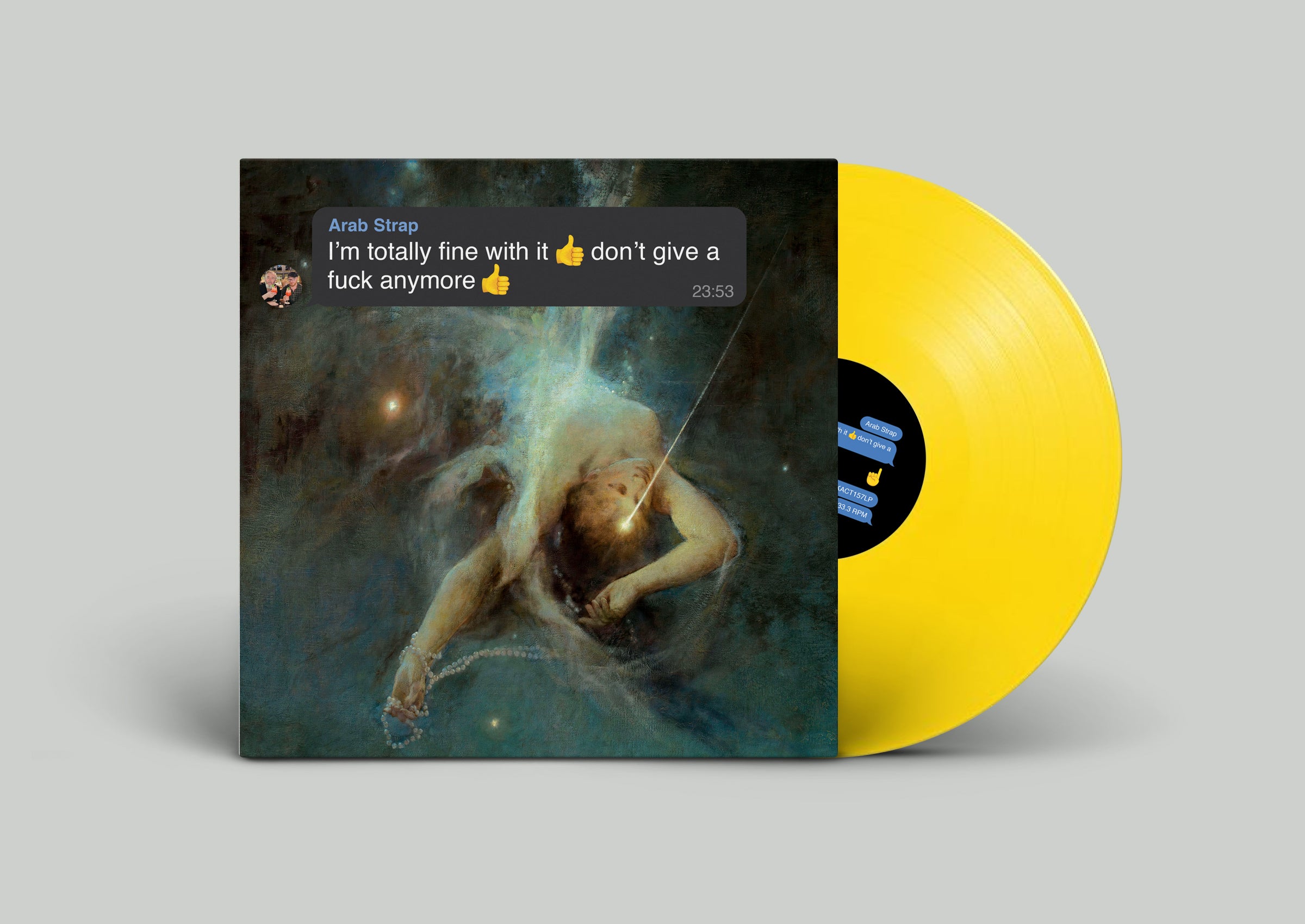 Arab Strap - I'm totally fine with it 👍 don't give a fuck anymore 👍 (Emoji Yellow Vinyl)