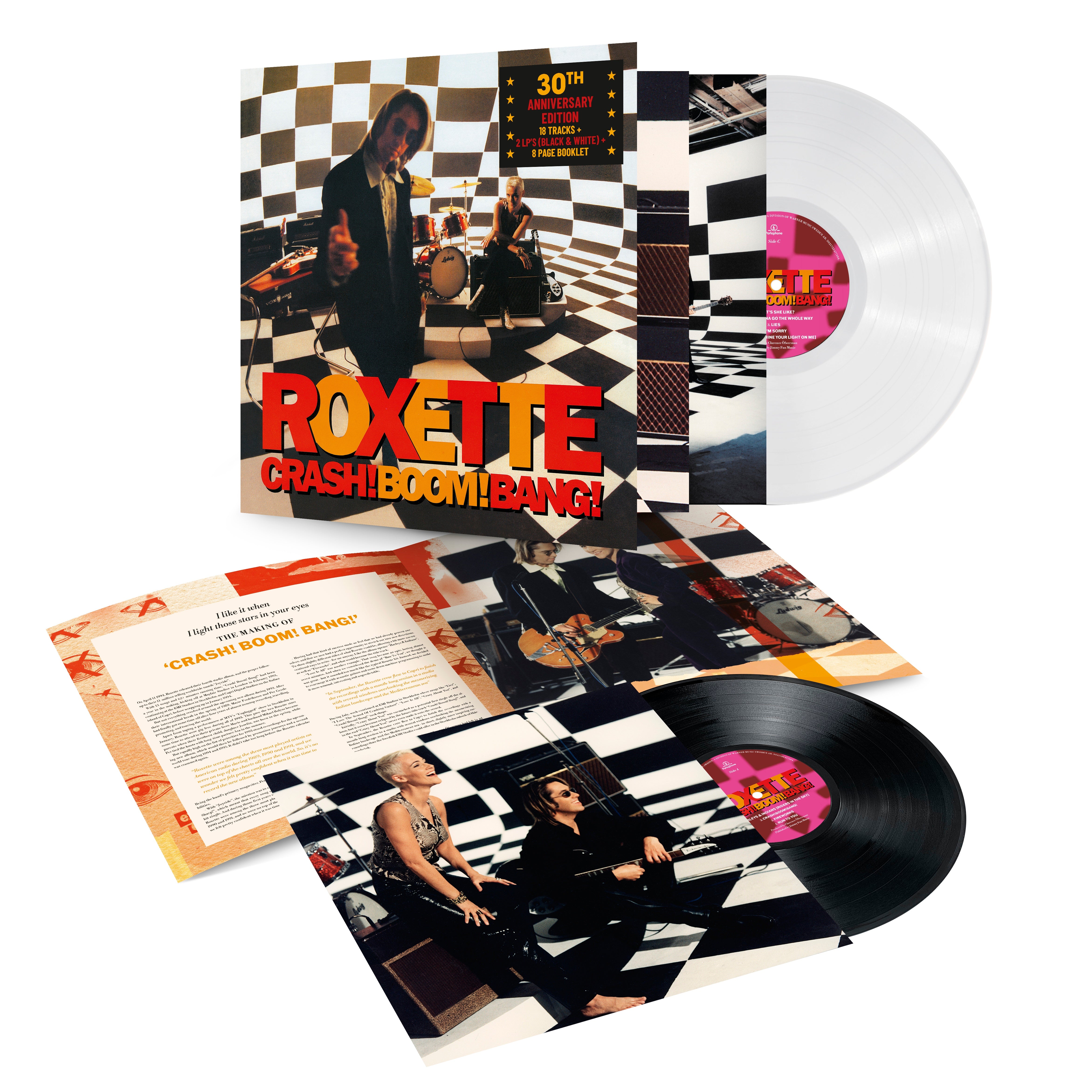 Roxette - Crash! Boom! Bang! (30th Anniversary White & Black Vinyl)