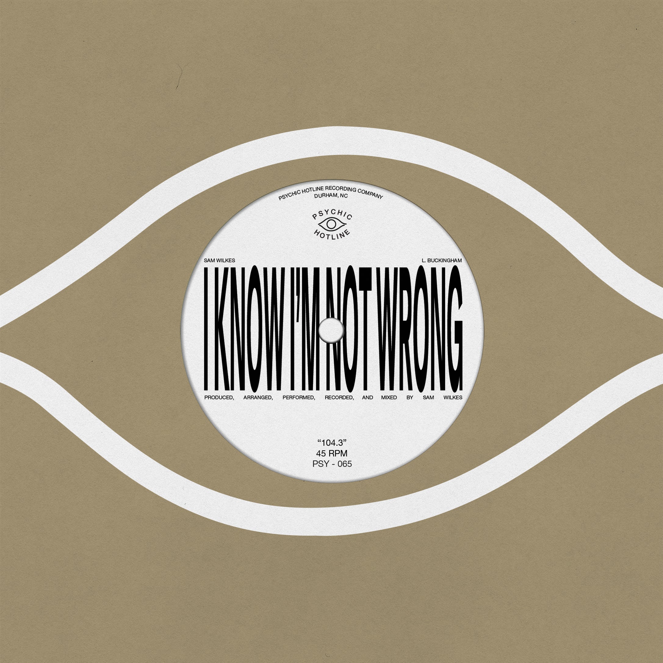 Sam Wilkes – 104.3 (7" Vinyl)