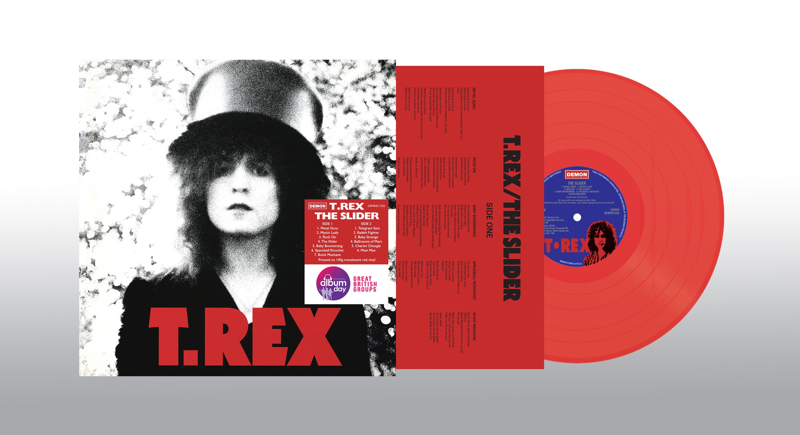 T. REX - The Slider (Translucent Red Vinyl)