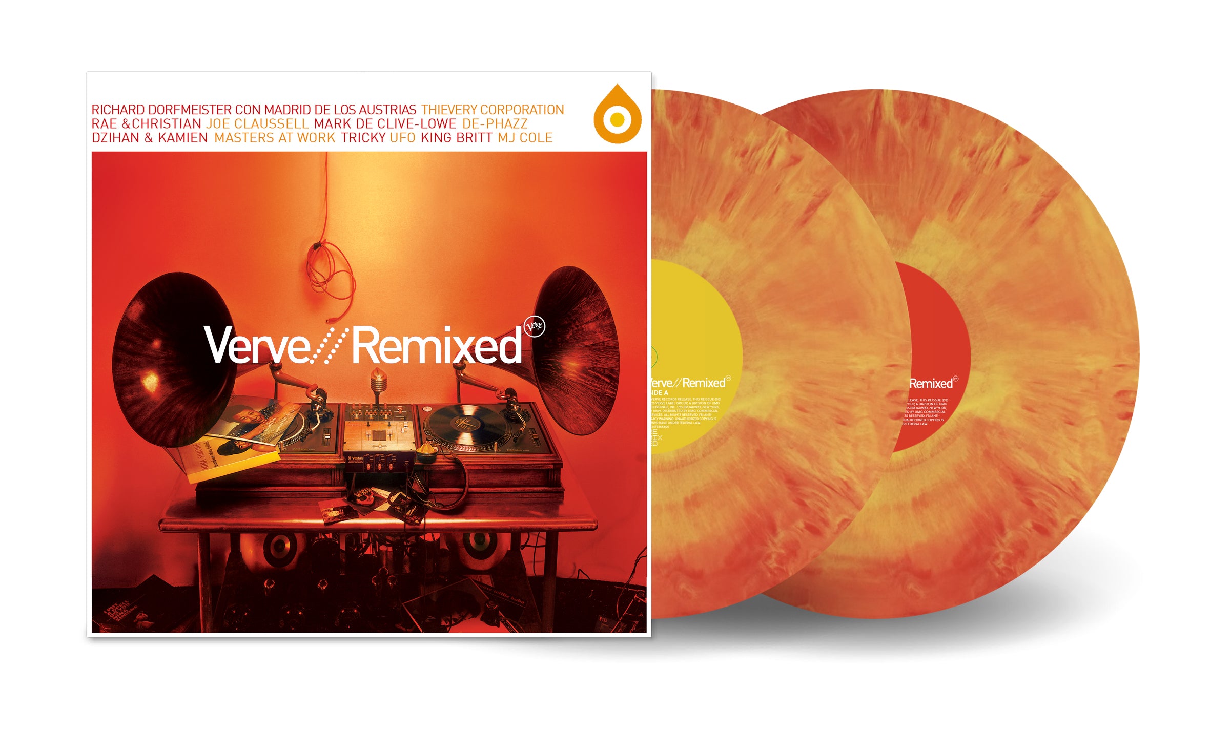 Various Artists – Verve Remixed (2LP Orange/Yellow Marble Vinyl)