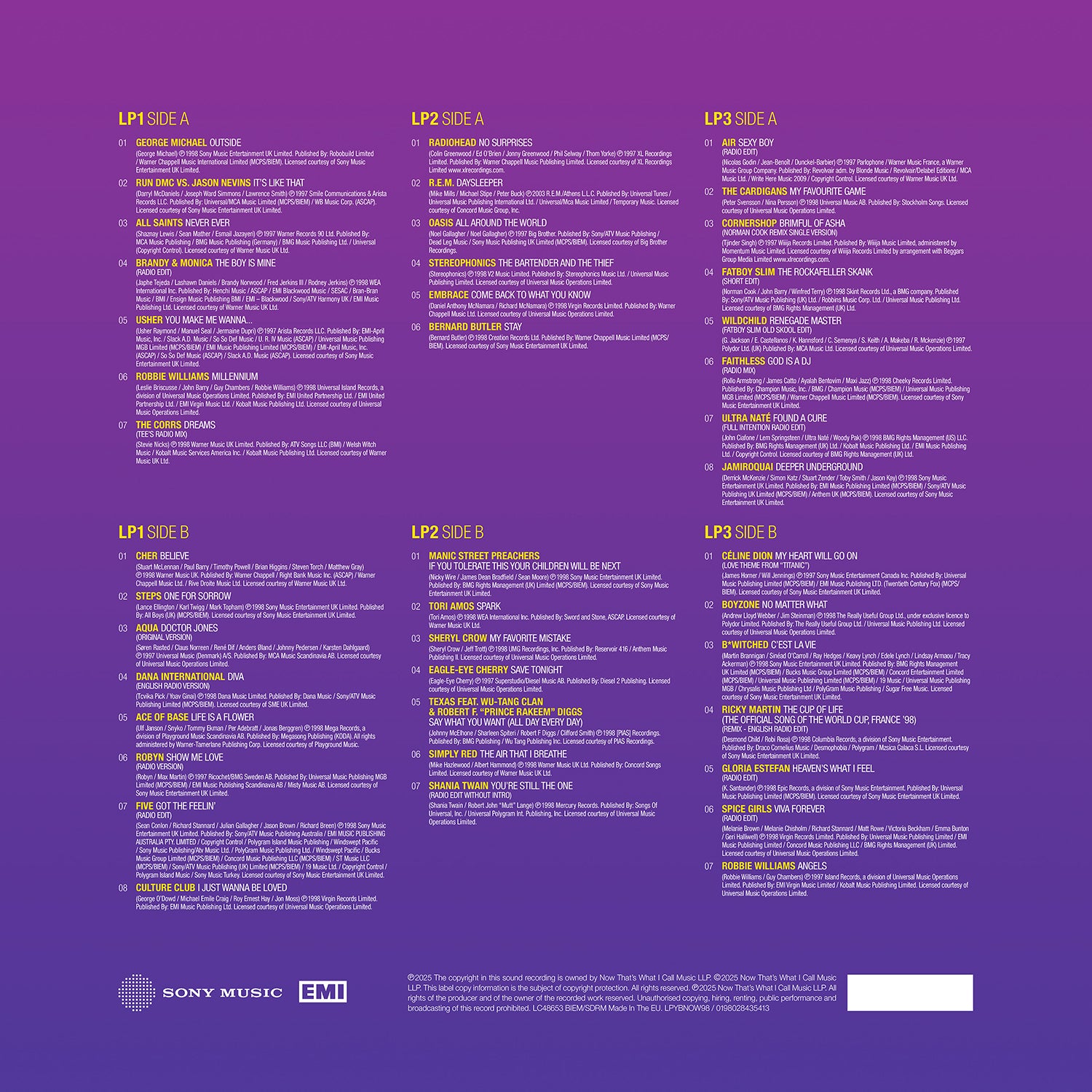 Various Artists - NOW Yearbook 1998 (Purple Vinyl)