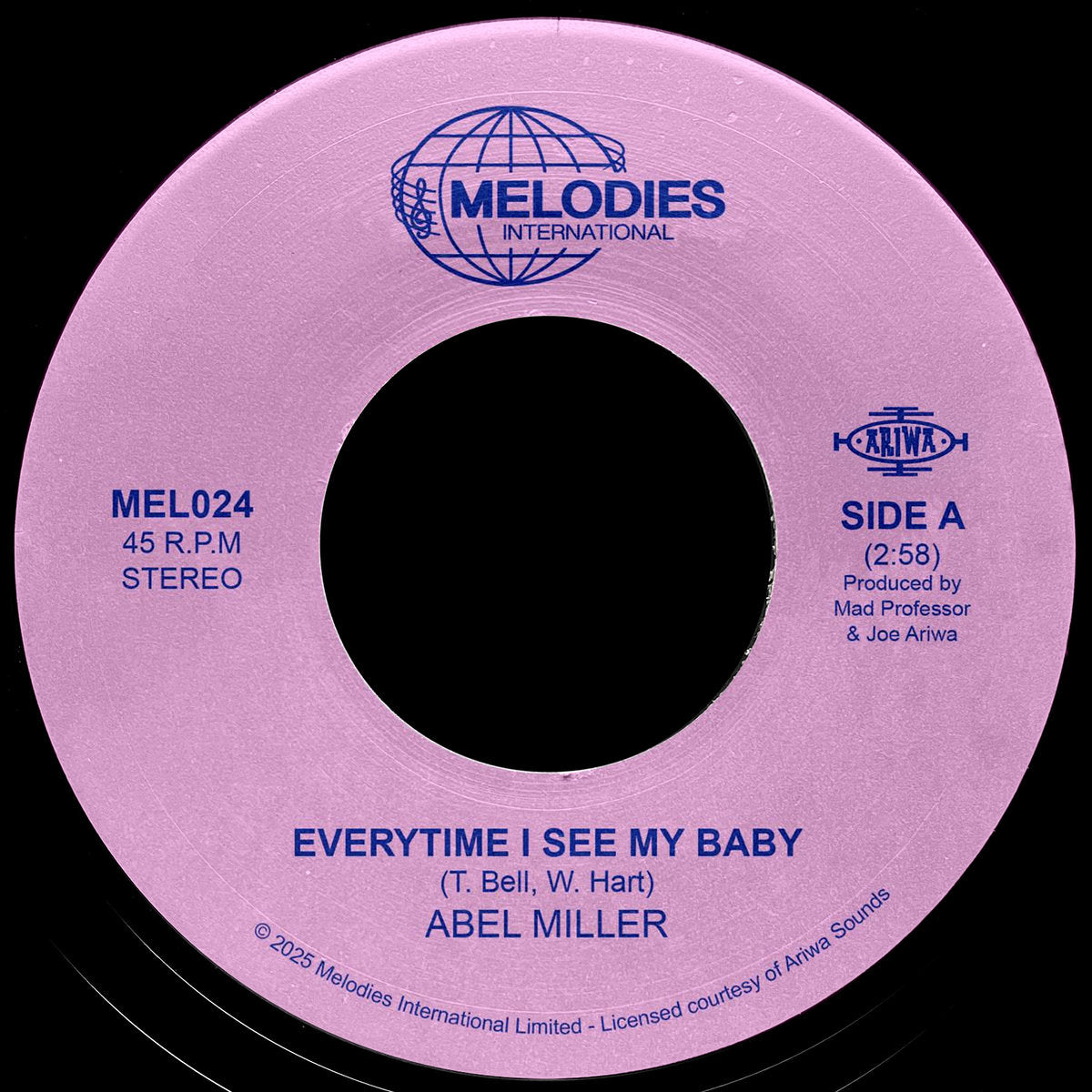 Abel Miller & Mad Professor – Everytime I See My Baby