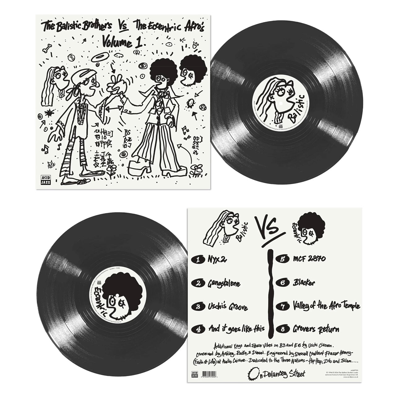 The Ballistic Brothers & The Eccentirc Afros - The Ballistic Brothers Vs. The Eccentric Afros - Volume 1