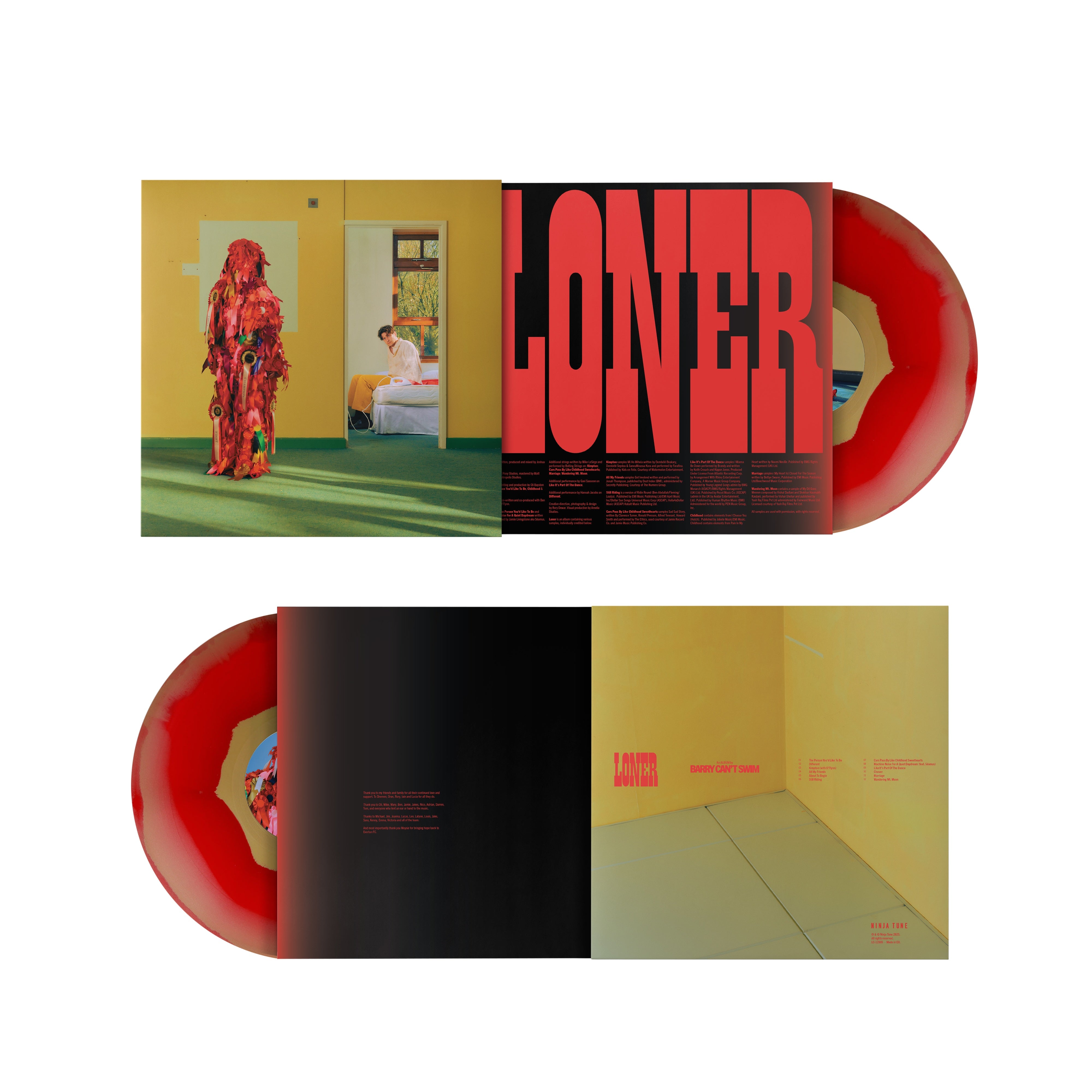 Barry Can't Swim - Loner (Gold & Red ‘ink spot’ Vinyl)