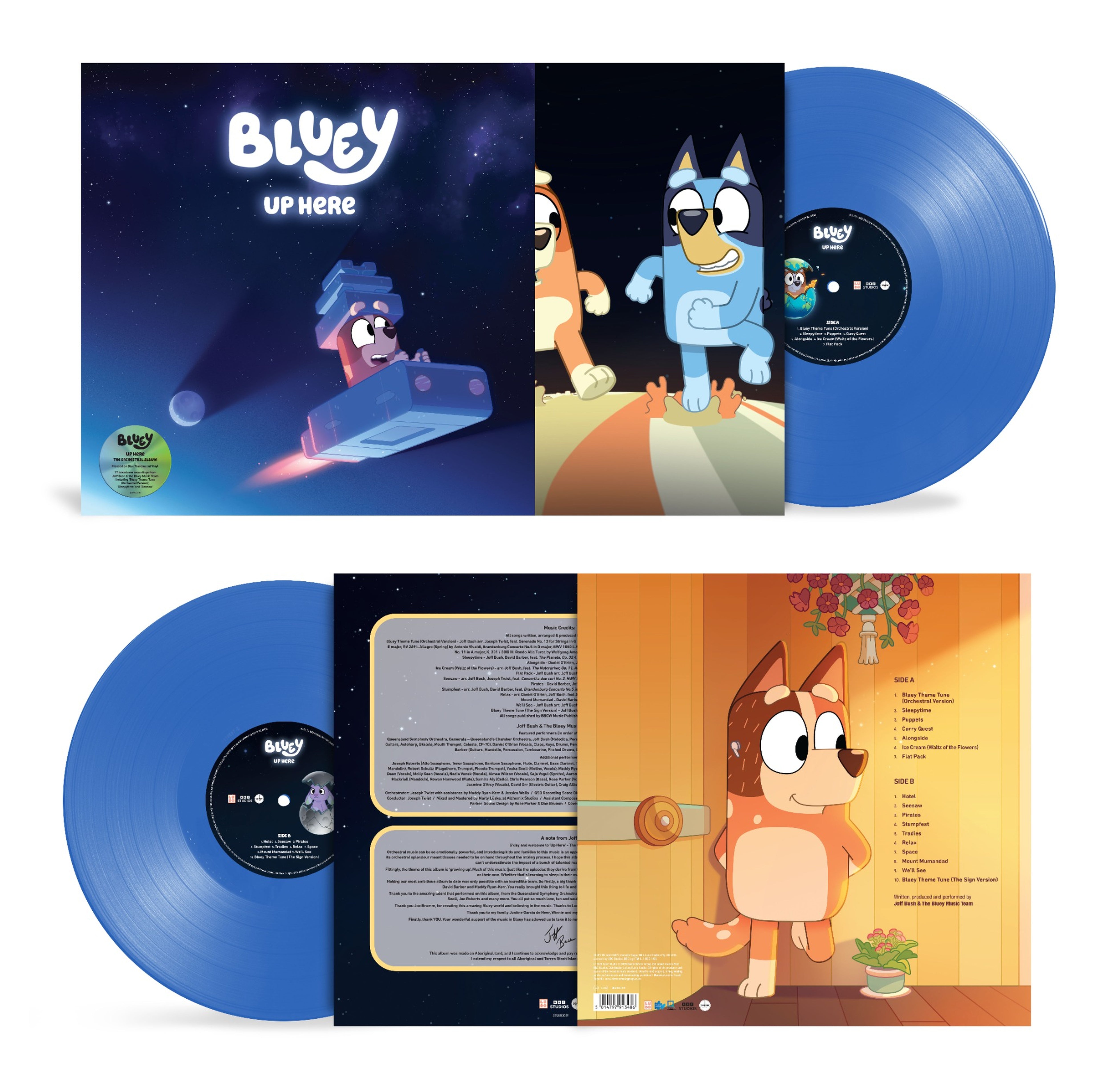 Bluey – Up Here (Translucent Blue Vinyl)