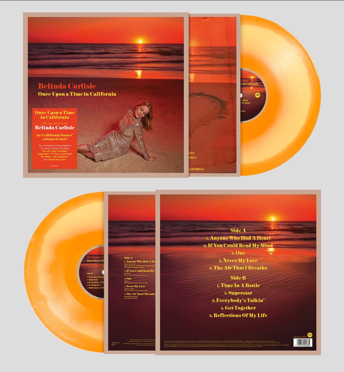 Belinda Carlisle – Once Upon A Time In California (California Sunset Vinyl)