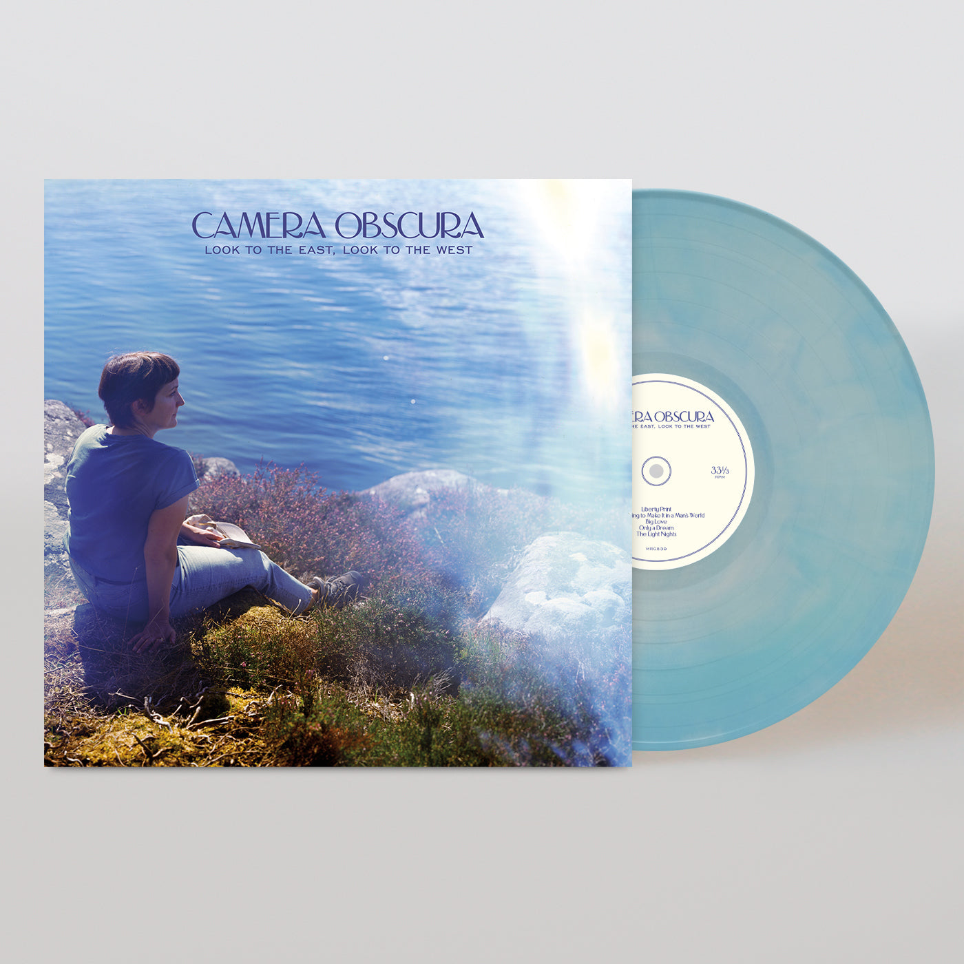 Camera Obscura - Look to the East, Look to the West (Baby Blue & White Galaxy Vinyl)