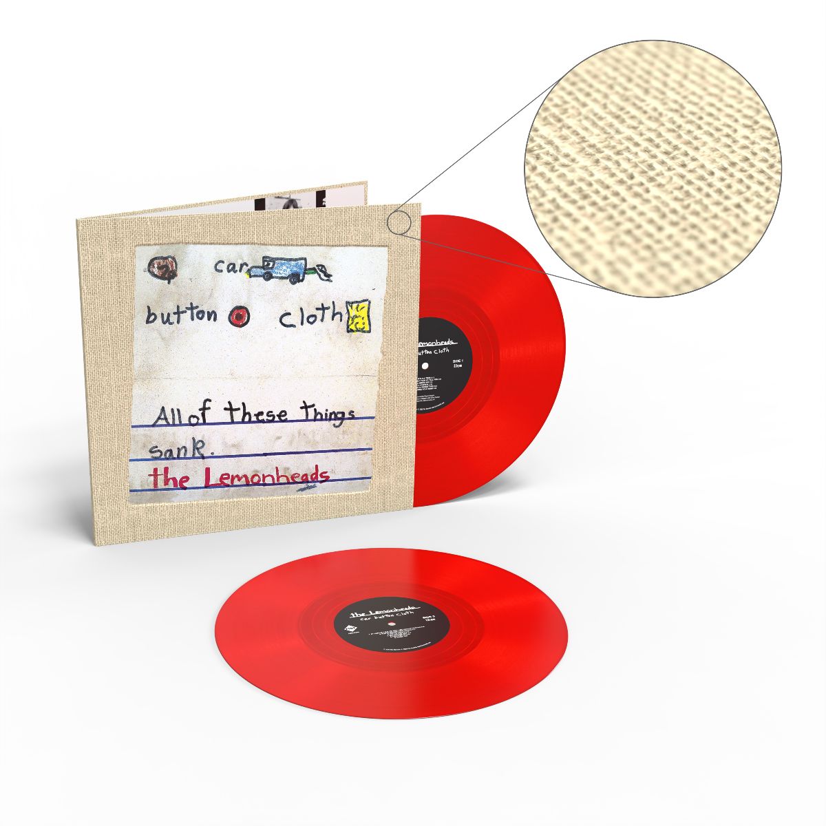 The Lemonheads - Car Button Cloth (Deluxe Expanded ‘Clothbound’ Edition, Red Vinyl)