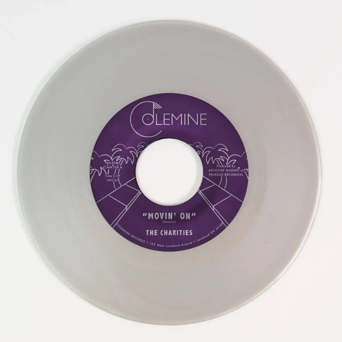The Charities - Movin' On / I'm Still Learning How (Silver Grey Vinyl)