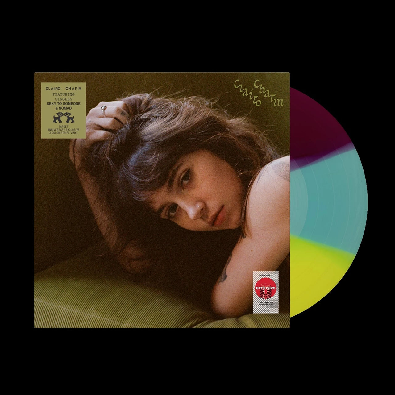 Clairo – Charm (Limited 1st Anniversary Release: 3 Colour Yellow/Light Blue/Purple Striped Vinyl)