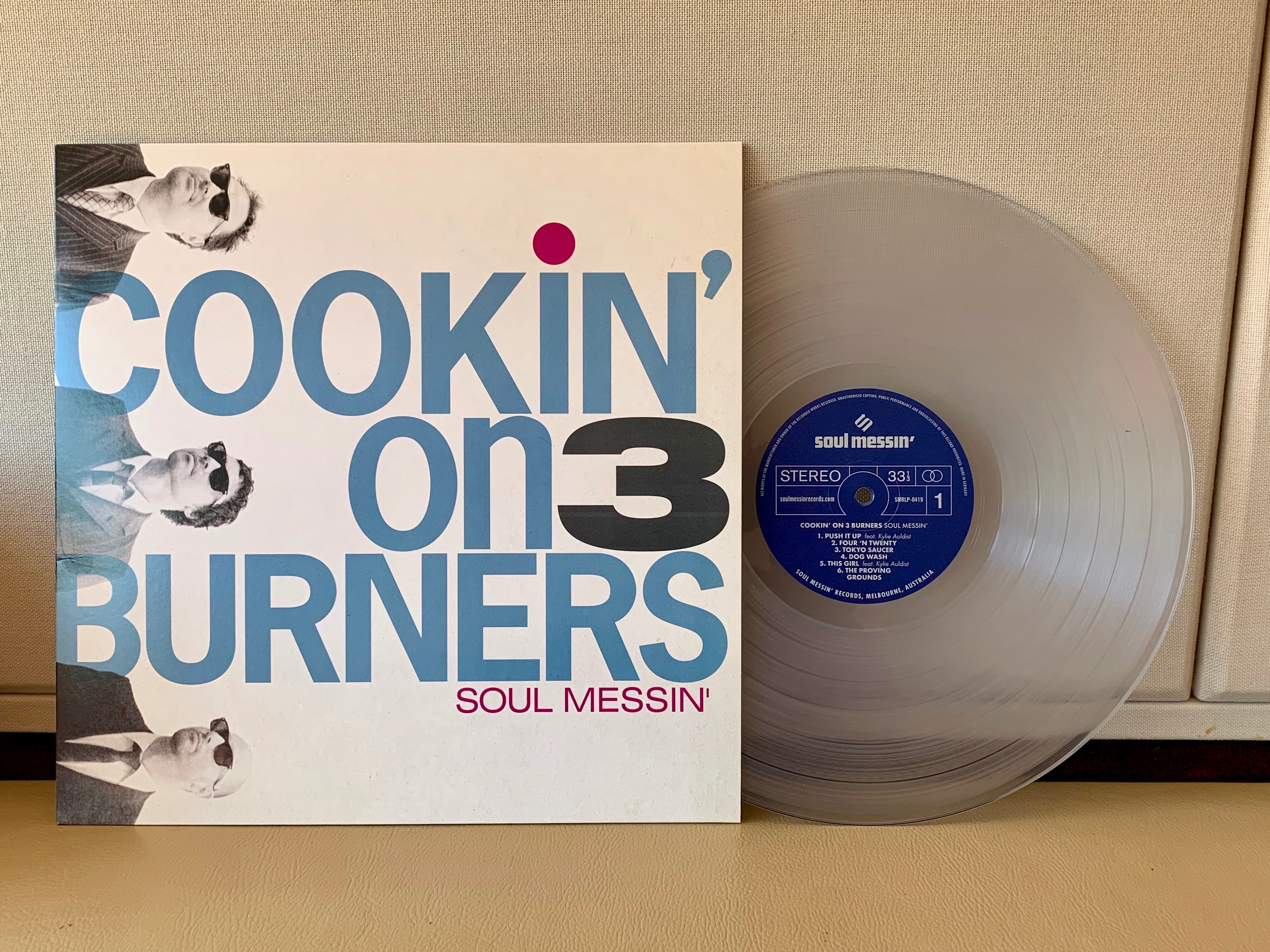 Cookin’ On 3 Burners – Soul Messin’ (Anniversary Clear Vinyl)