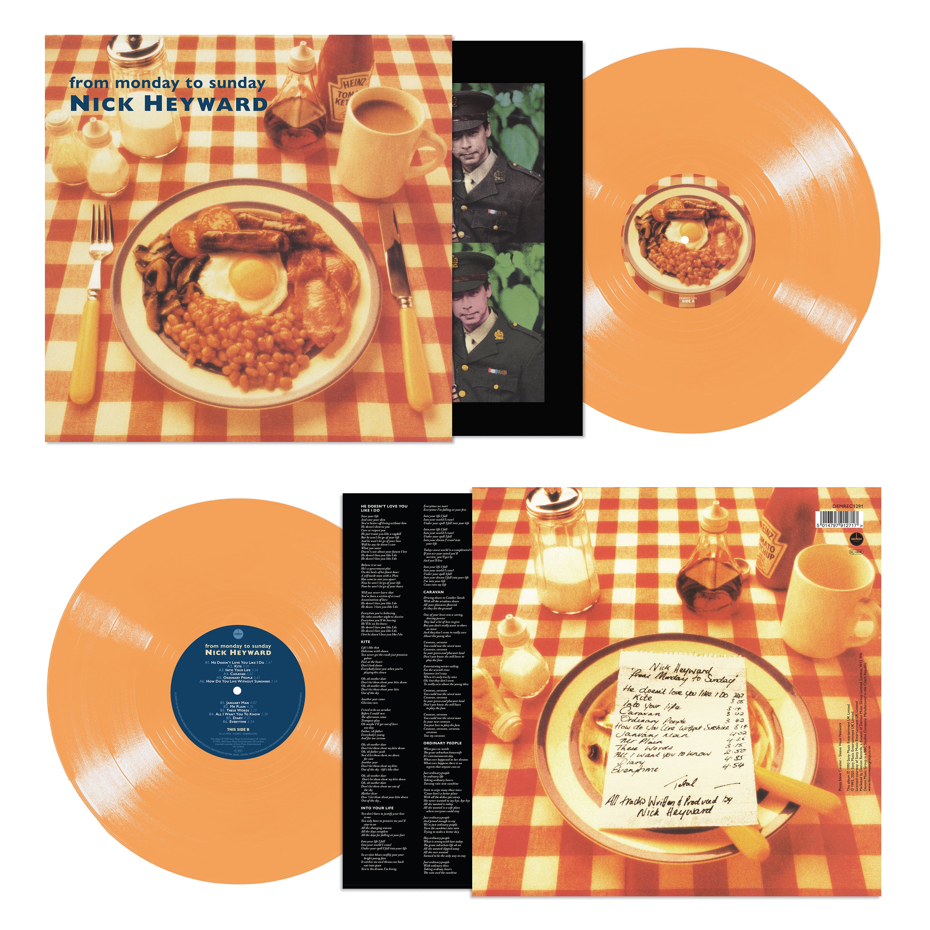 Nick Heyward – From Monday To Sunday (Limited Edition Orange Vinyl)