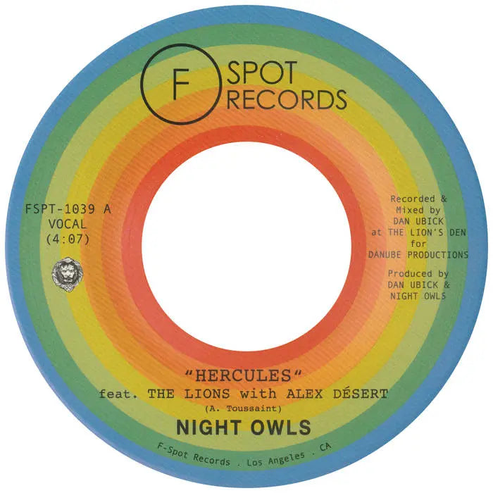 Night Owls - Hercules (feat. Alex Désert & The Lions) b/w Tell It Like It Is (feat. Asdru Sierra)