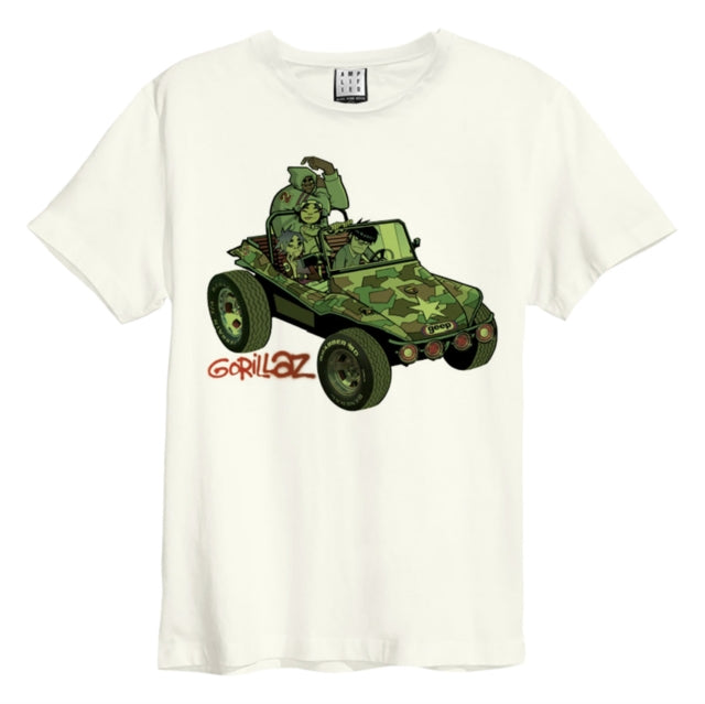 Gorillaz - Geep Amplified Medium Vintage White T Shirt