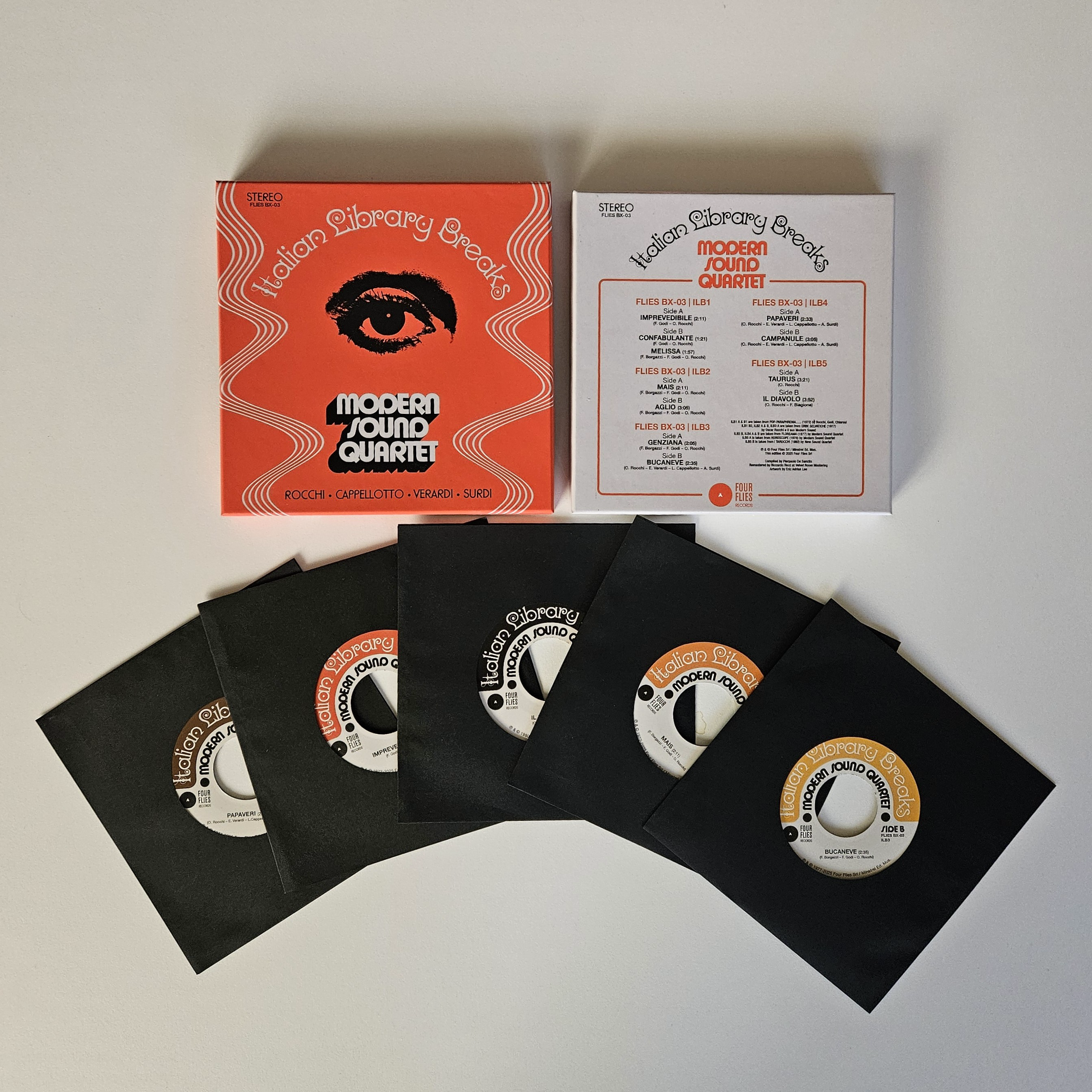 Modern Sound Quartet – Italian Library Breaks (5×7" Vinyl Boxset)