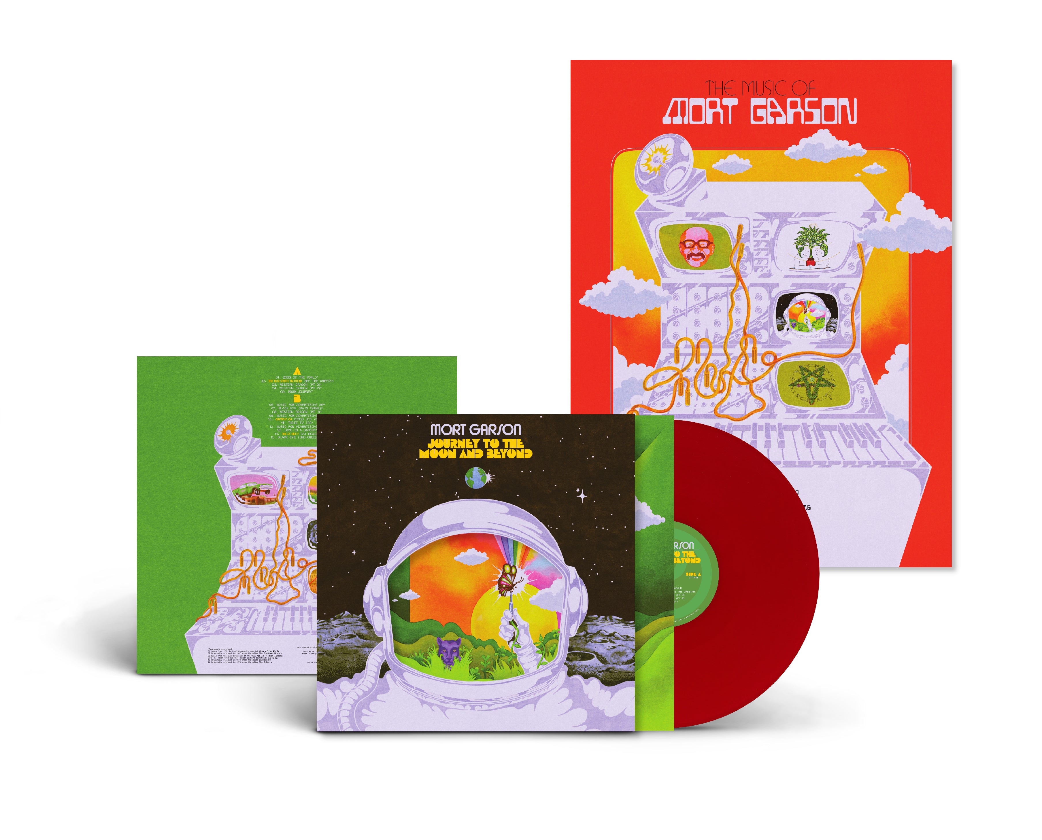Mort Garson - Journey To The Moon And Beyond (Mars Red Vinyl + Poster)