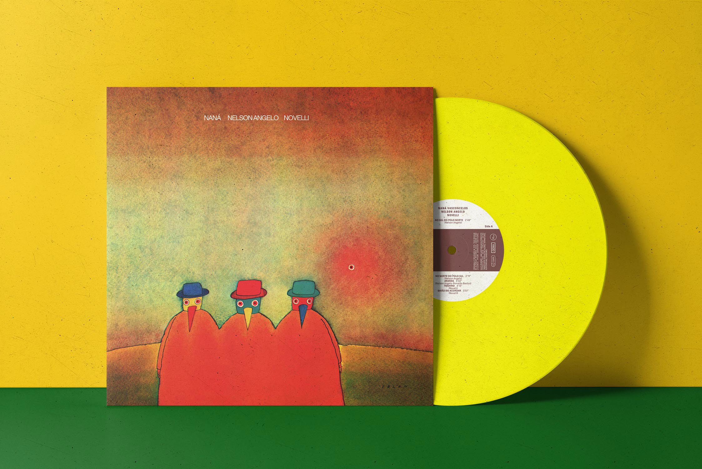 Nana Vasconcelos, Nelson Angelo & Novelli - Nana, Nelson Angelo, Novelli (Yellow Vinyl)