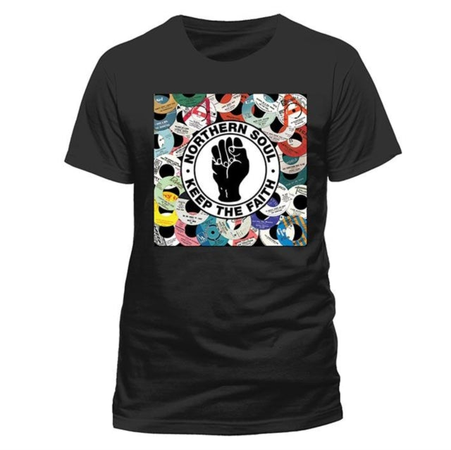 Northern Soul Labels Black Large T-Shirt