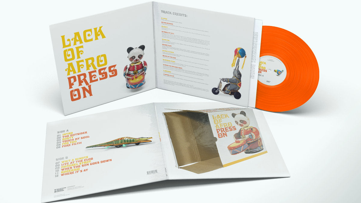 Lack Of Afro – Press On (Orange Vinyl)