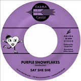 Say She She - Purple Snowflakes/This Wintertime (Opaque Dark Purple 7" Vinyl)