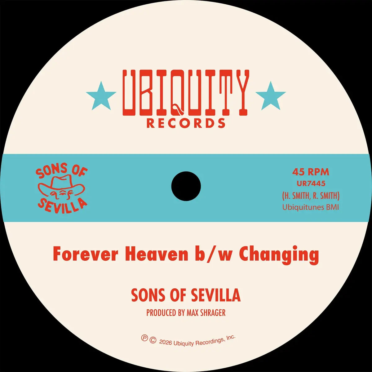 Sons of Sevilla - Forever Heaven b/w Changing (Black Vinyl)
