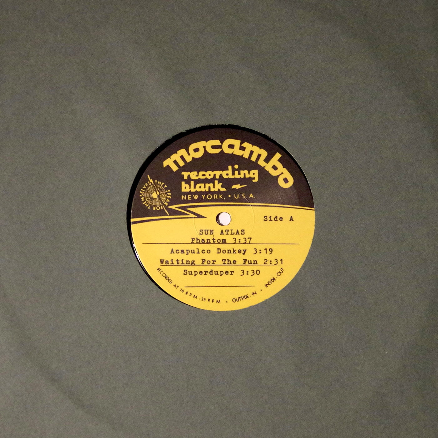 Sun Atlas – Sun Atlas (10" Vinyl)