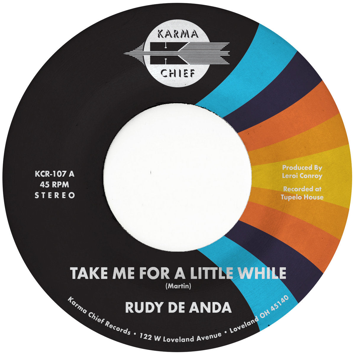 Rudy De Anda - Take Me For A Little While / 83 (Coloured Vinyl)