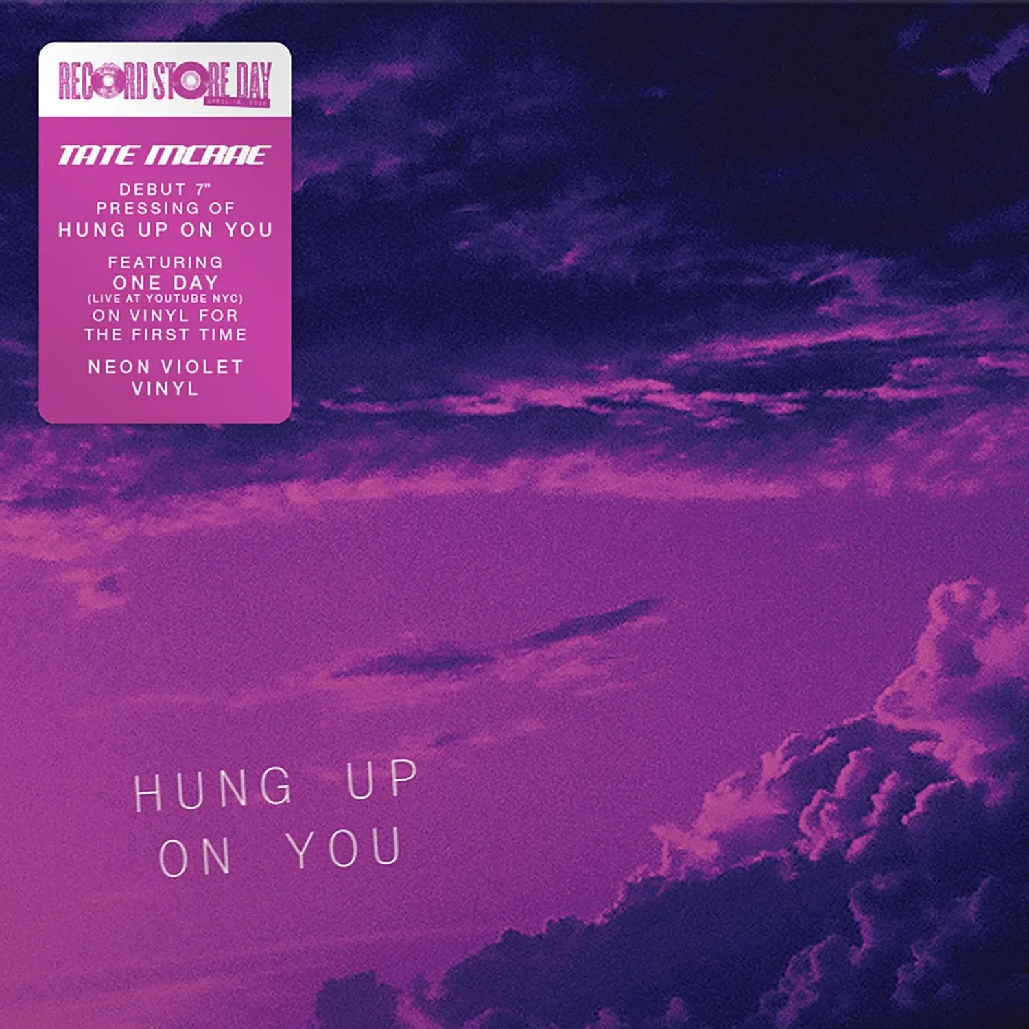 Tate McRae – Hung Up On You / One Day (7" Vinyl)