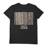 Vinyl Junkie Black Large T Shirt