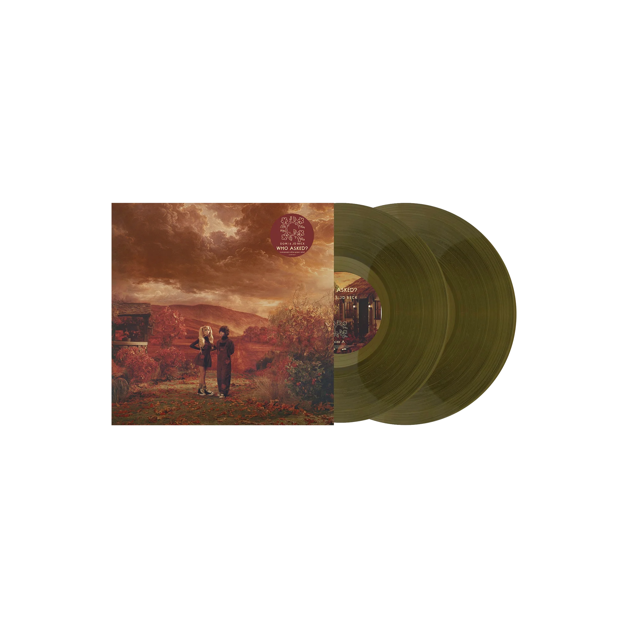 DOMi & JD BECK - WHO ASKED? (Transparent Olive Vinyl)