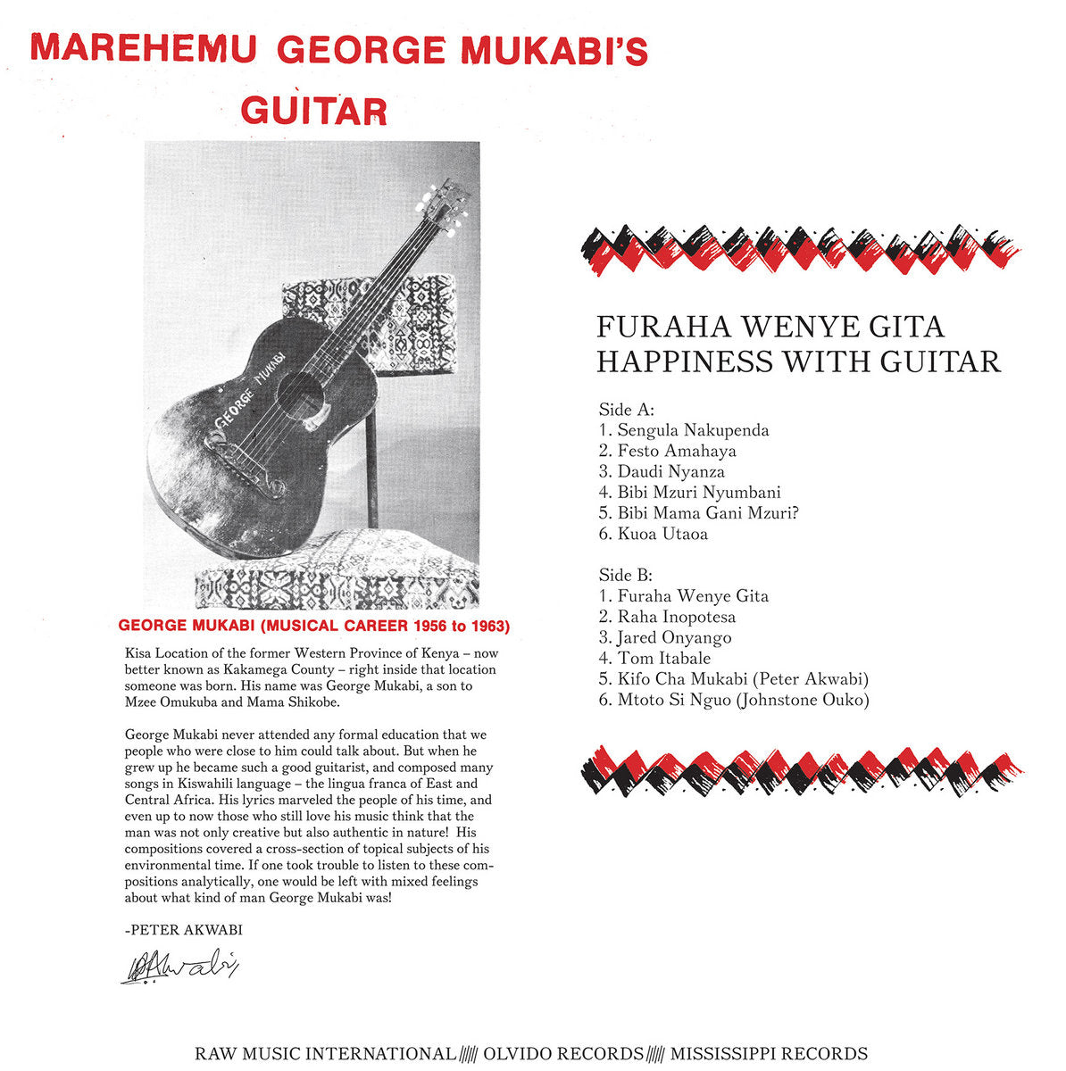 George Mukabi - Furaha Wenye Gita