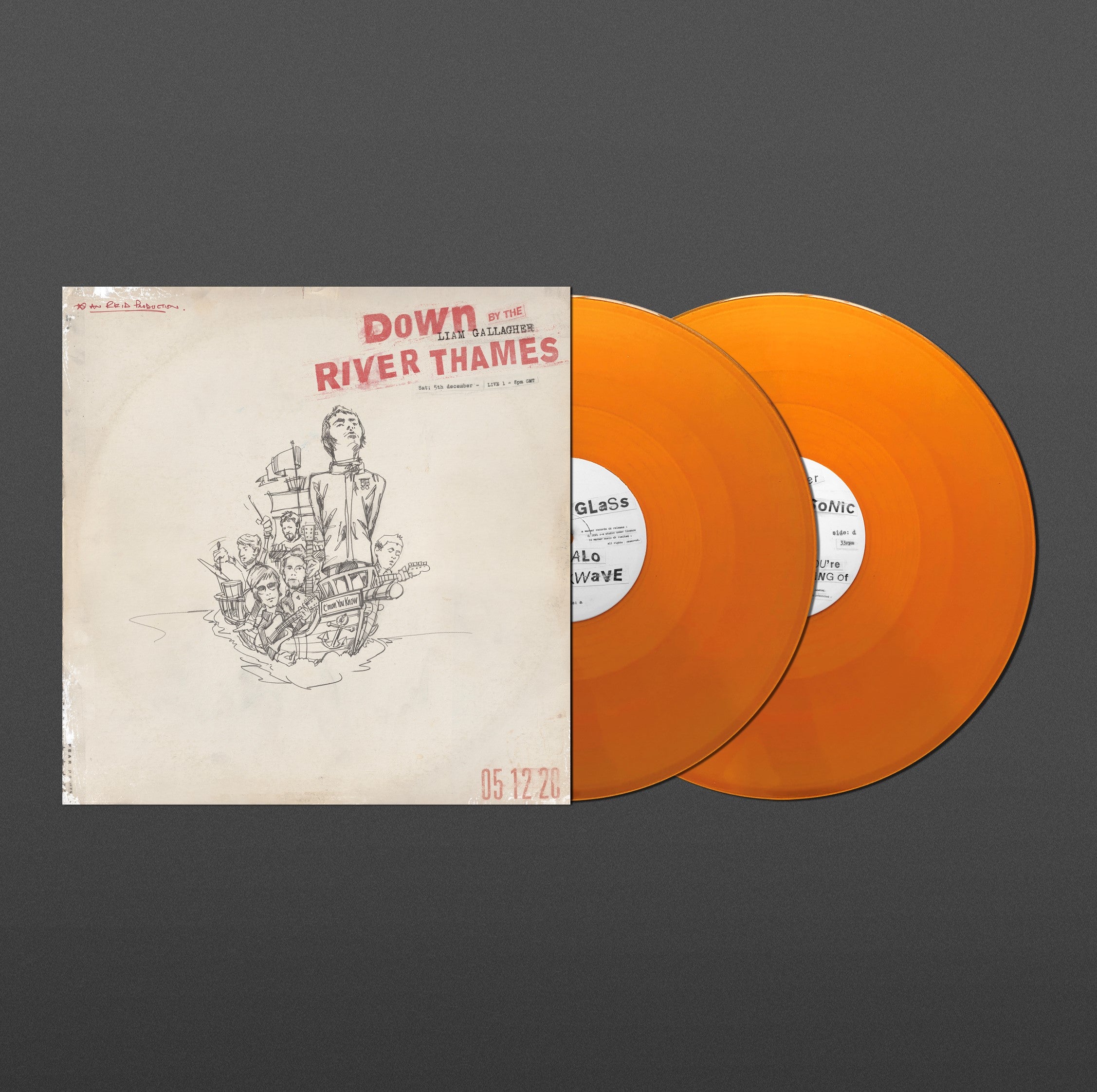 Liam Gallagher - Down By The River Thames (Orange Vinyl)
