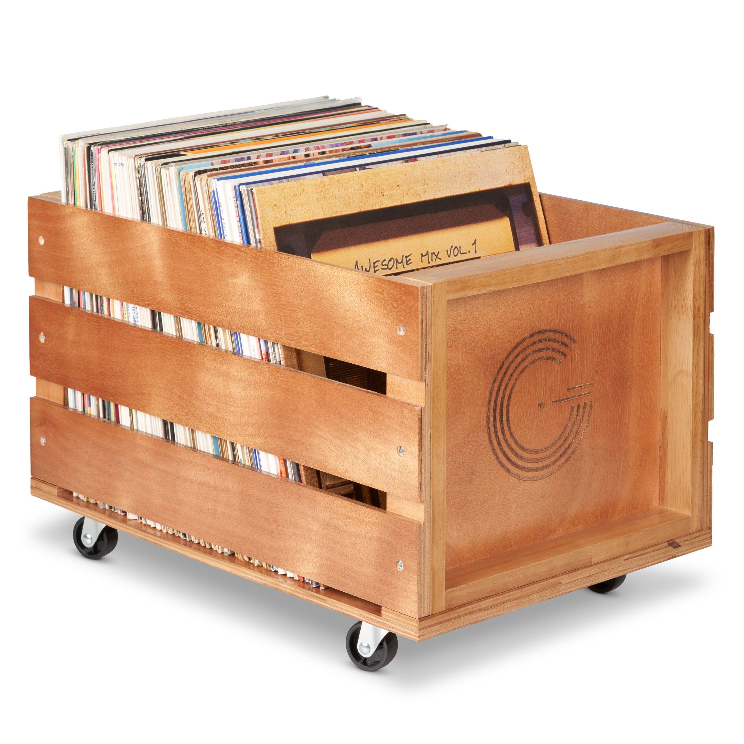 Wooden LP Crate