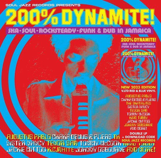 VA / Soul Jazz Records Presents - 200% DYNAMITE! Ska, Soul, Rocksteady, Funk & Dub in Jamaica (Red & Blue Vinyl)